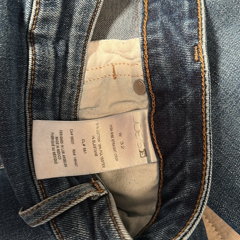 Joe's Jeans Blue Ankle Cropped Denim, high rise - Picture 10 of 12
